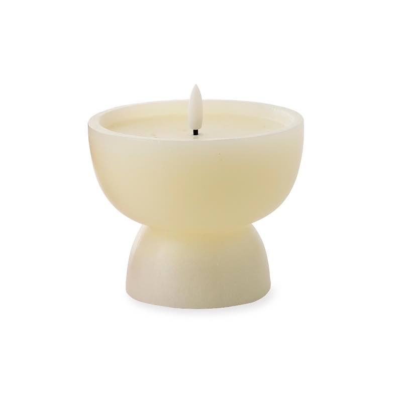 LED Mid-Mod Candles, Short - Cream